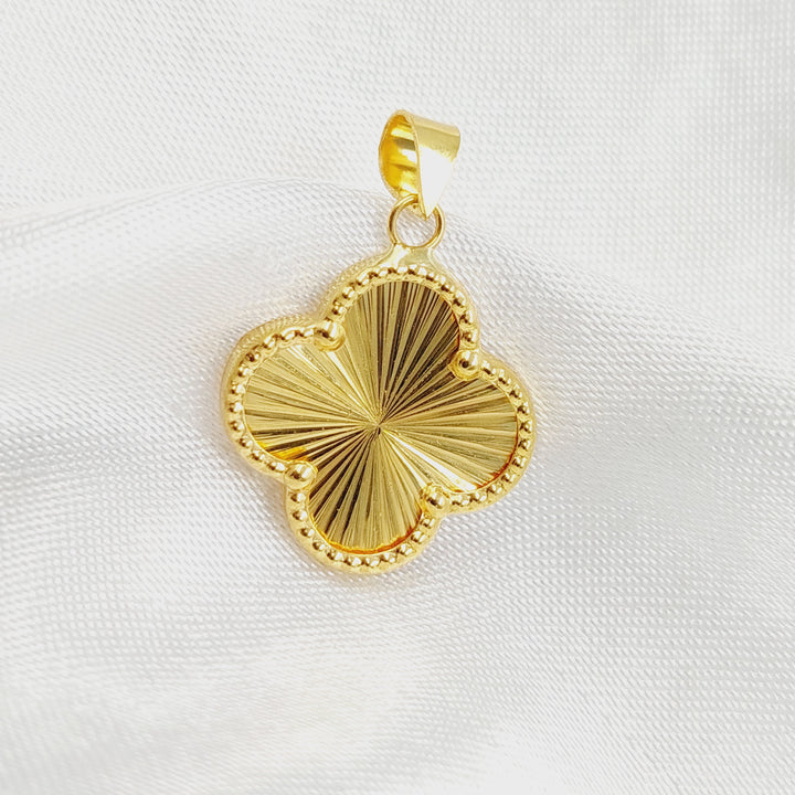 Clover Pendant Made of 18K Gold by Saeed Jewelry 