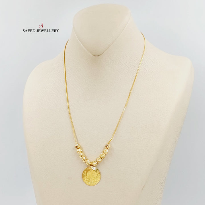 21K Gold Rashadi Balls Necklace by Saeed Jewelry - Image 1