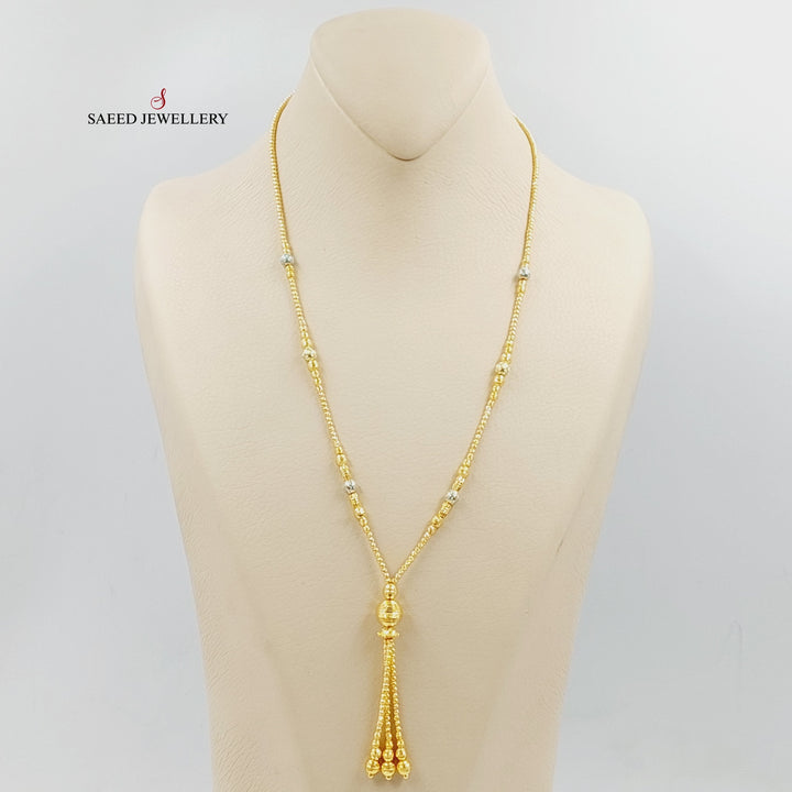 21K Gold Enameled Balls Necklace by Saeed Jewelry - Image 1