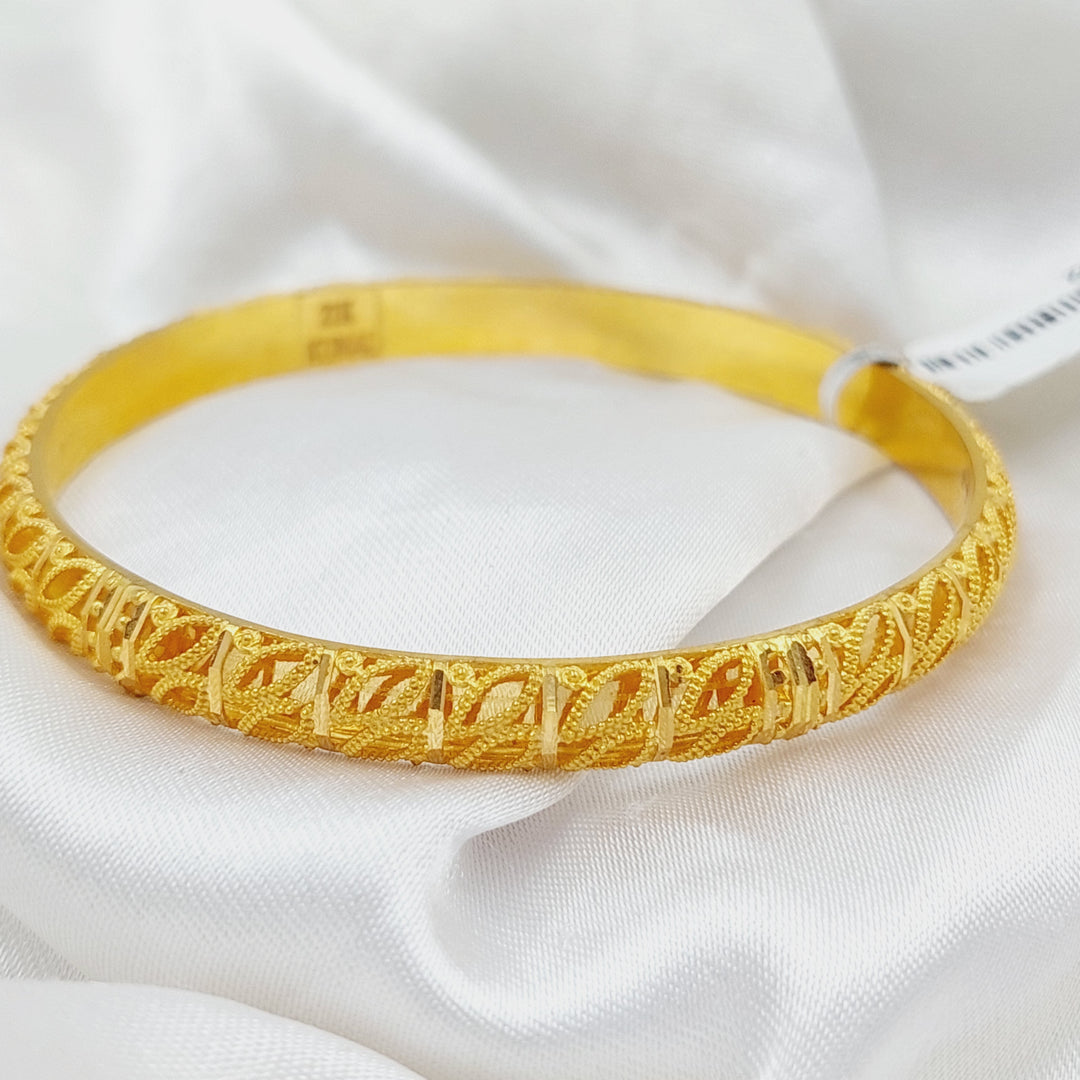 21K Gold Emirati Bangle by Saeed Jewelry - Image 3