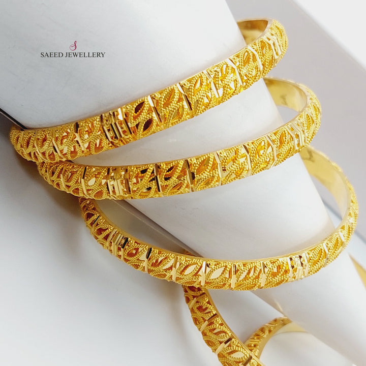 21K Gold Emirati Bangle by Saeed Jewelry - Image 5