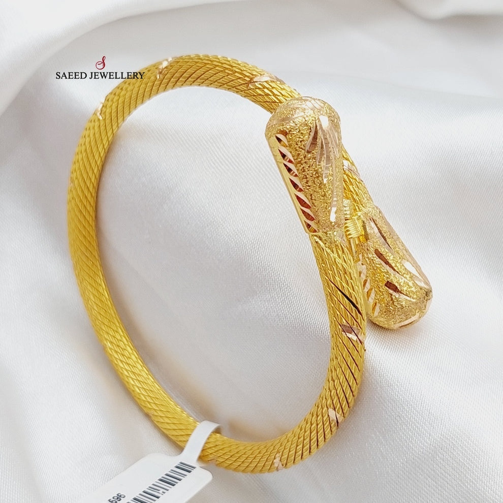 21K Gold pears Bracelet by Saeed Jewelry - Image 1