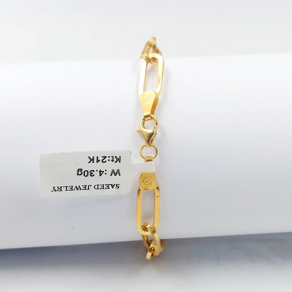 21K اسوارة بيبر كليب-مجوهرات الشيخ سعيد-Saeed Jewelry 