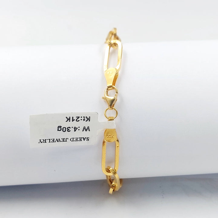 21K اسوارة بيبر كليب-مجوهرات الشيخ سعيد-Saeed Jewelry 