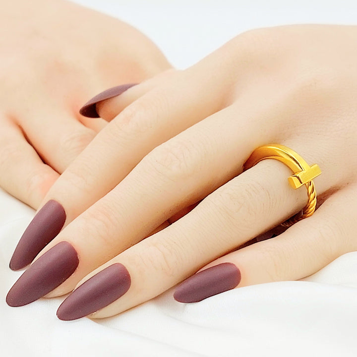 Deluxe Ring Made of 21K Gold by Saeed Jewelry 