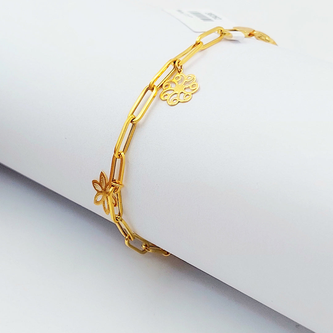 Dandash Bracelet Made of 21K Gold by Saeed Jewelry 
