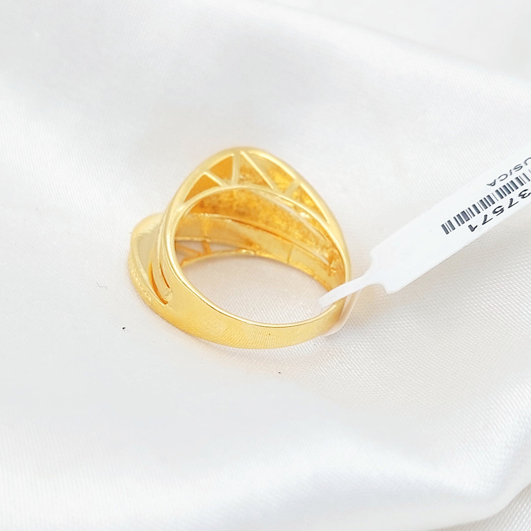 Engraved Pyramid Ring