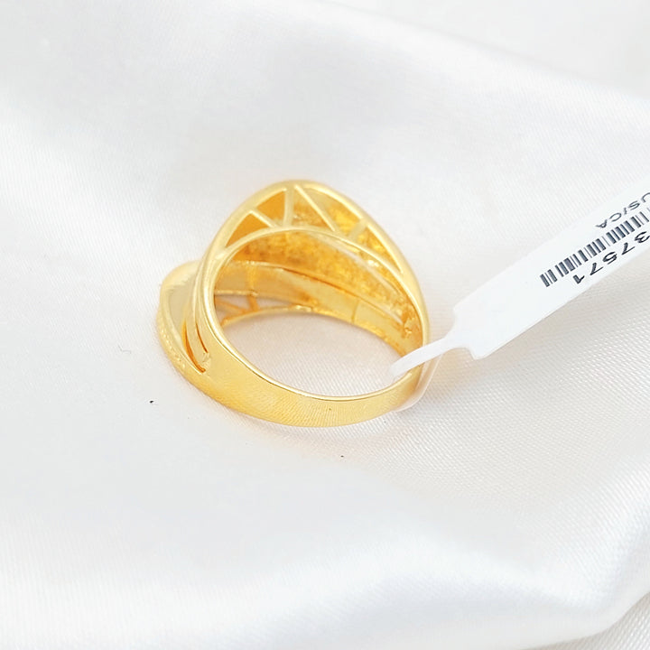 Engraved Pyramid Ring