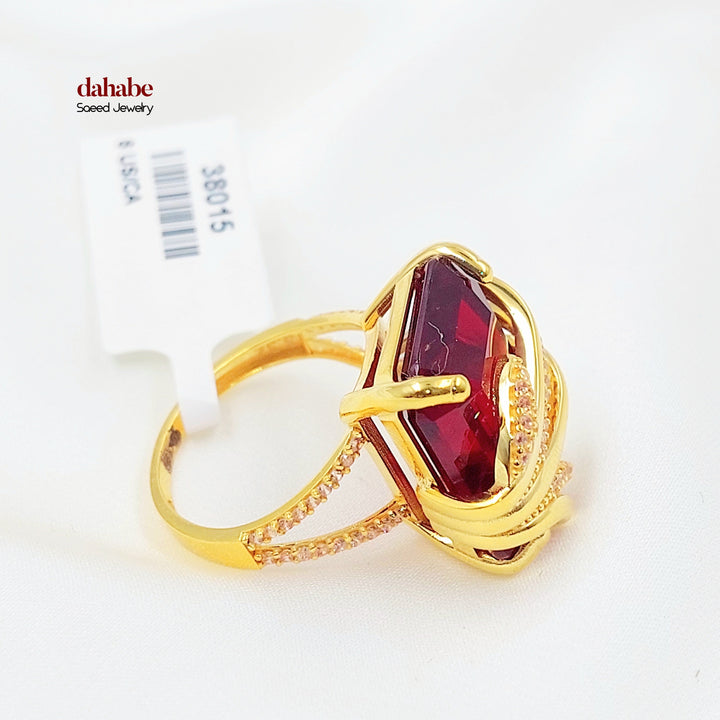 Zircon Studded Deluxe Ring