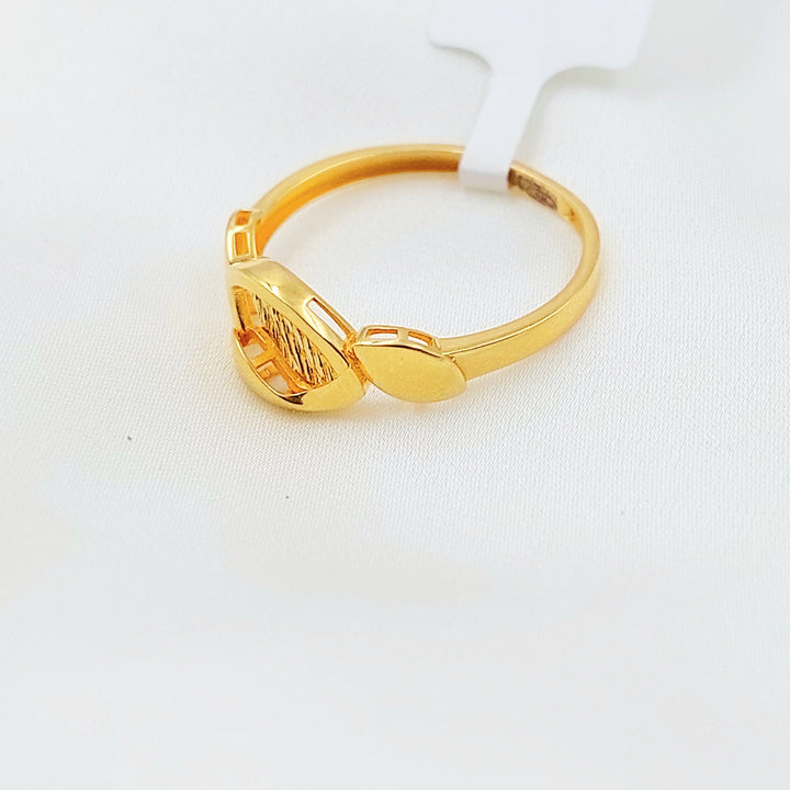 Light Deluxe Ring Made of 21K Gold by Saeed Jewelry 
