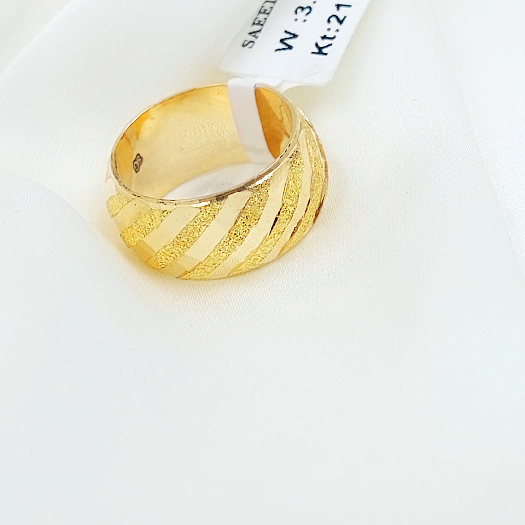 Wide Sanded Wedding Ring