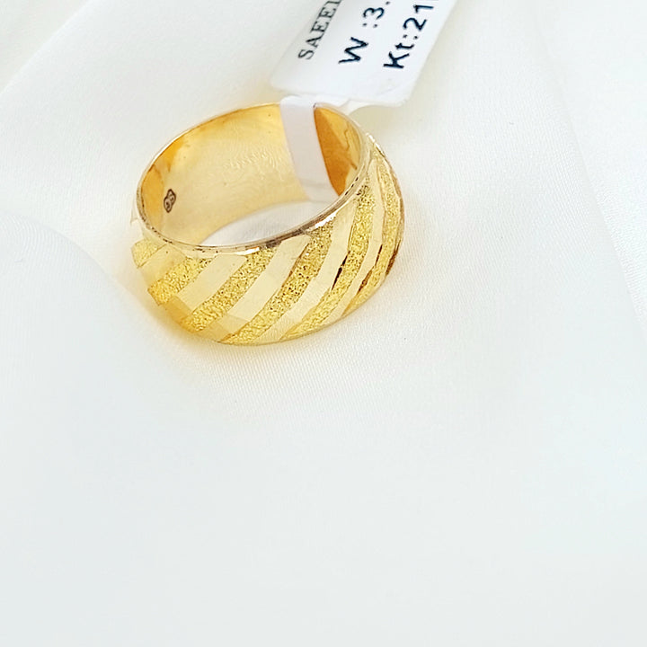 Wide Sanded Wedding Ring