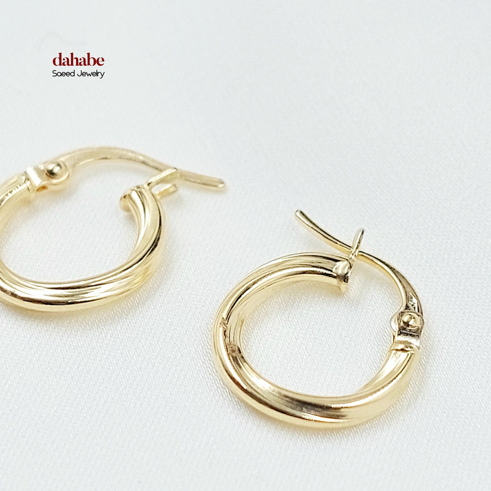 18K حلق ذبلة اطفال-مجوهرات الشيخ سعيد-Saeed Jewelry 