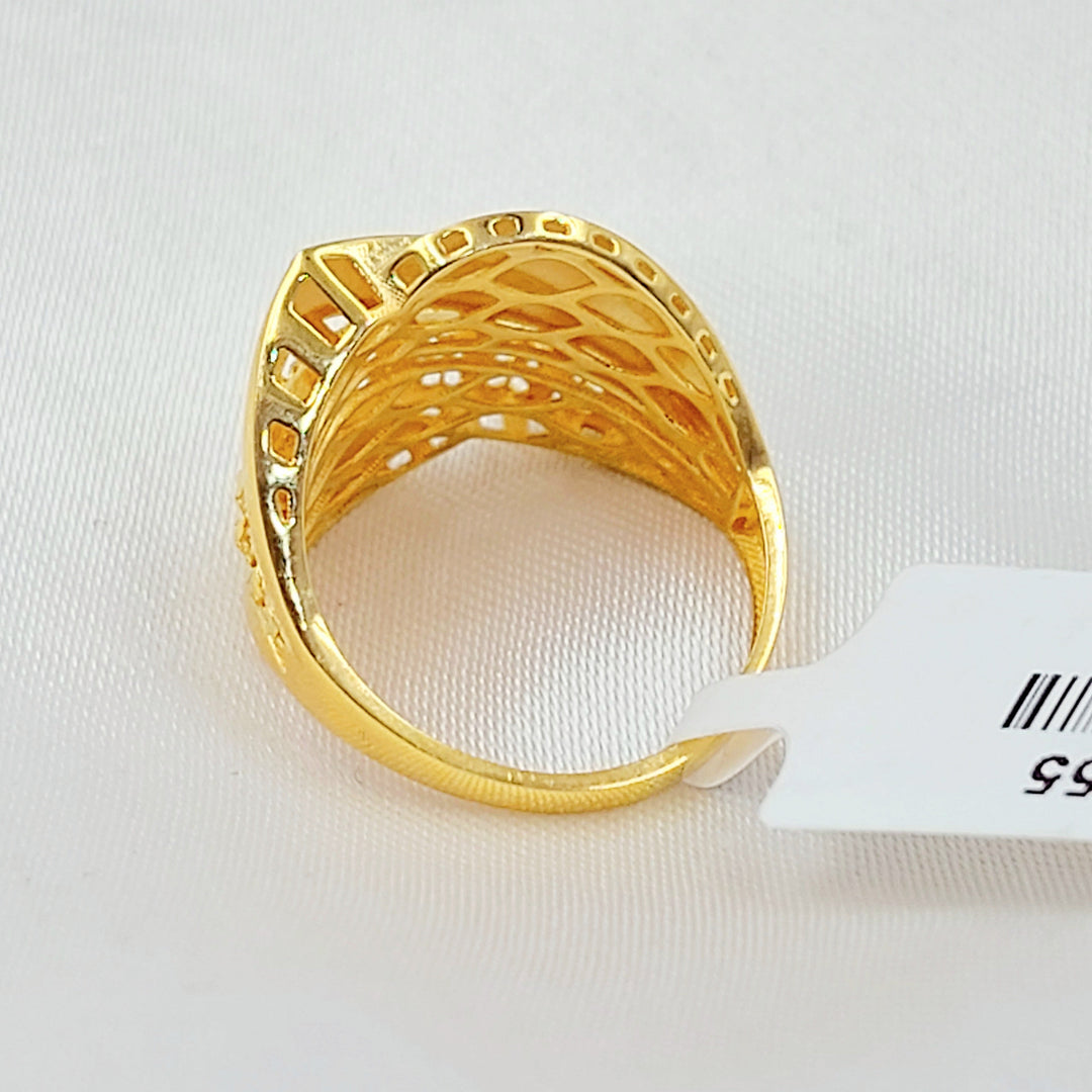 Deluxe Ring Made of 21K Gold by Saeed Jewelry 