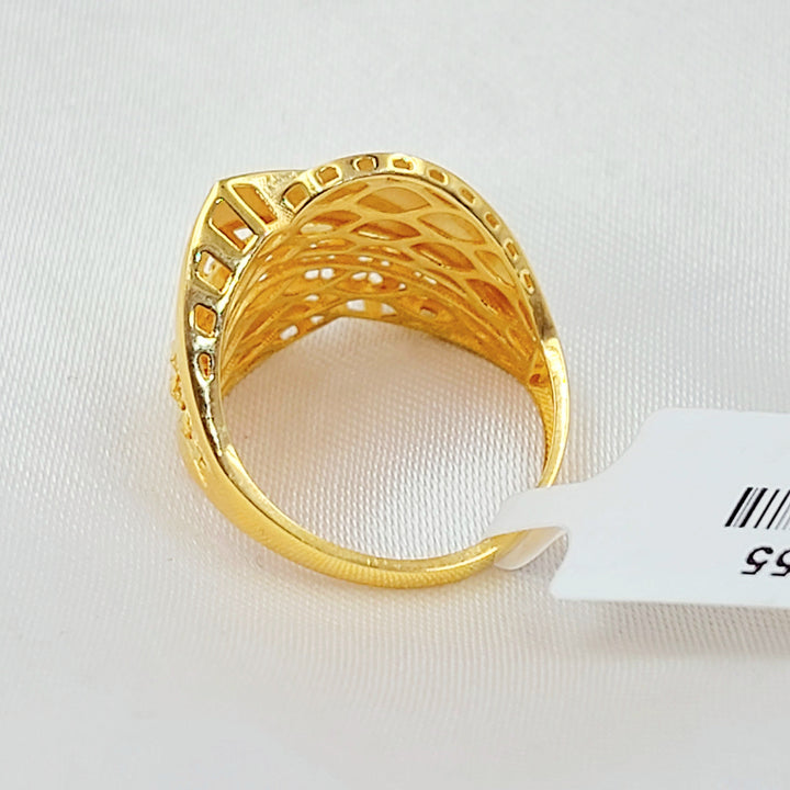 Deluxe Ring Made of 21K Gold by Saeed Jewelry 