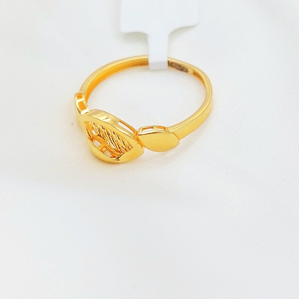 Light Deluxe Ring Made of 21K Gold by Saeed Jewelry 