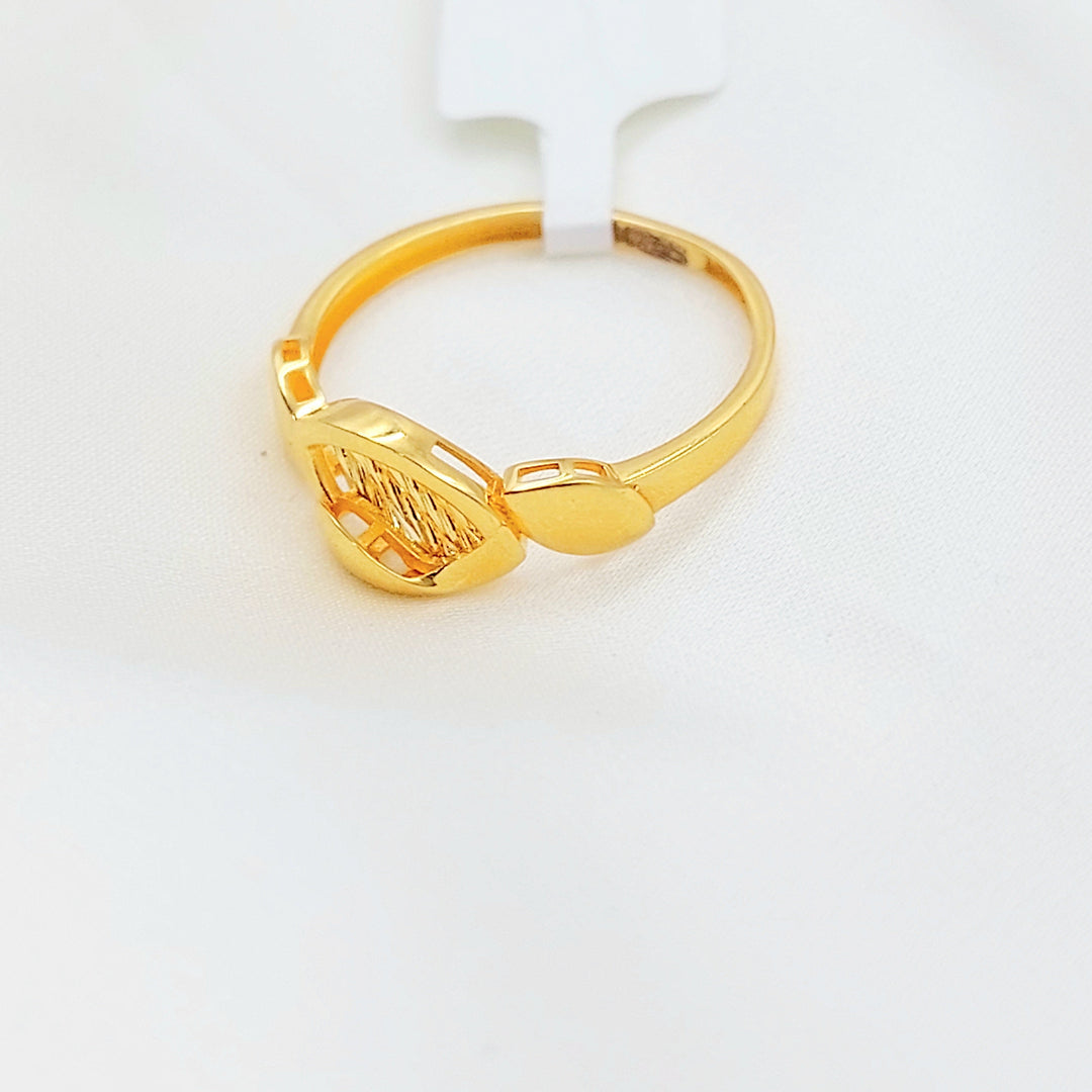 Light Deluxe Ring Made of 21K Gold by Saeed Jewelry 