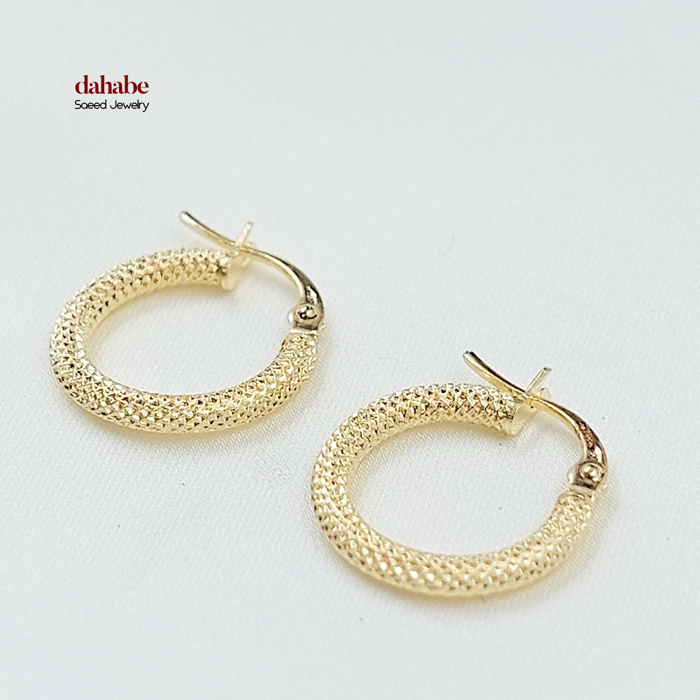 18K حلق ذبلة اكسترا-مجوهرات الشيخ سعيد-Saeed Jewelry 