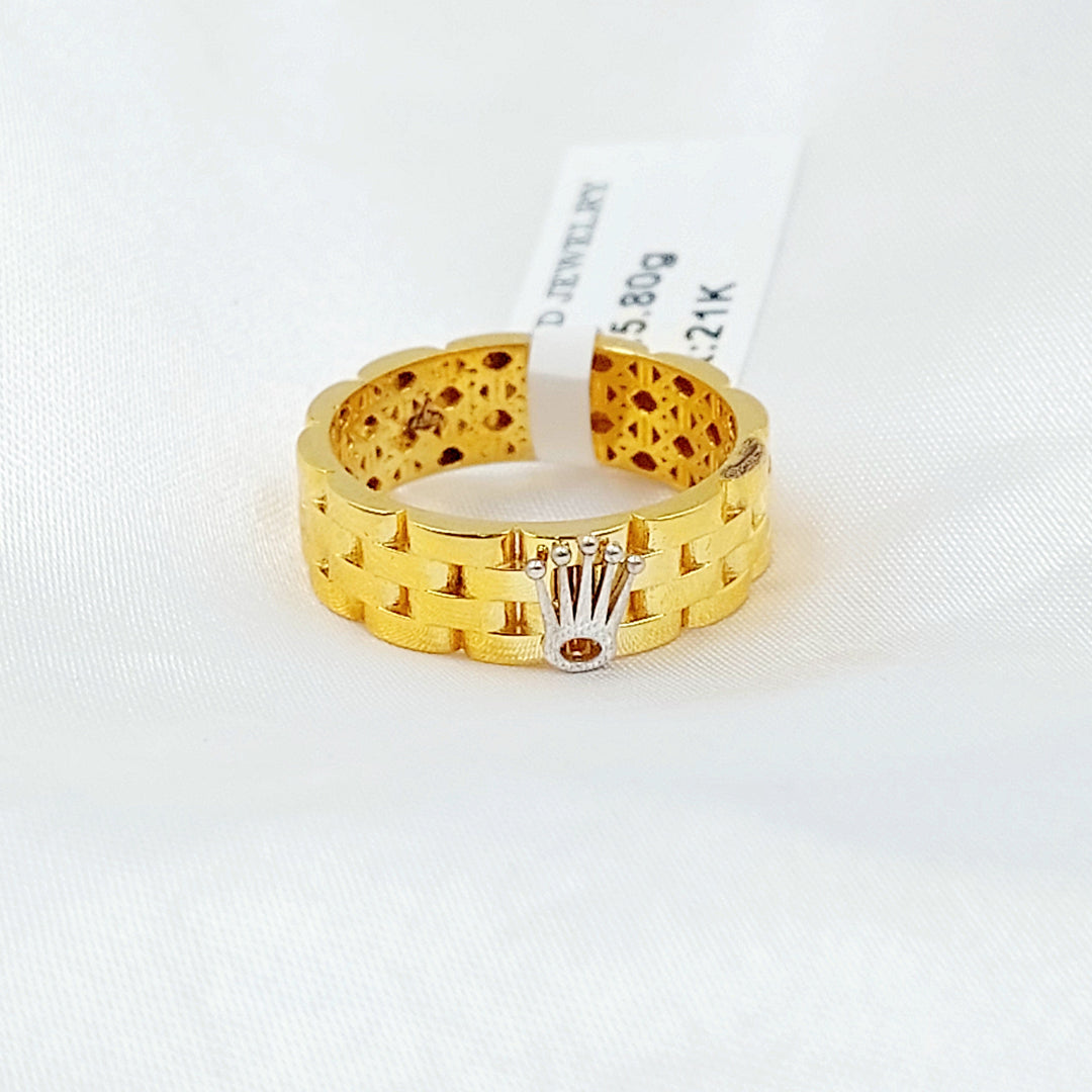 21K خاتم اكسترا-مجوهرات الشيخ سعيد-Saeed Jewelry 