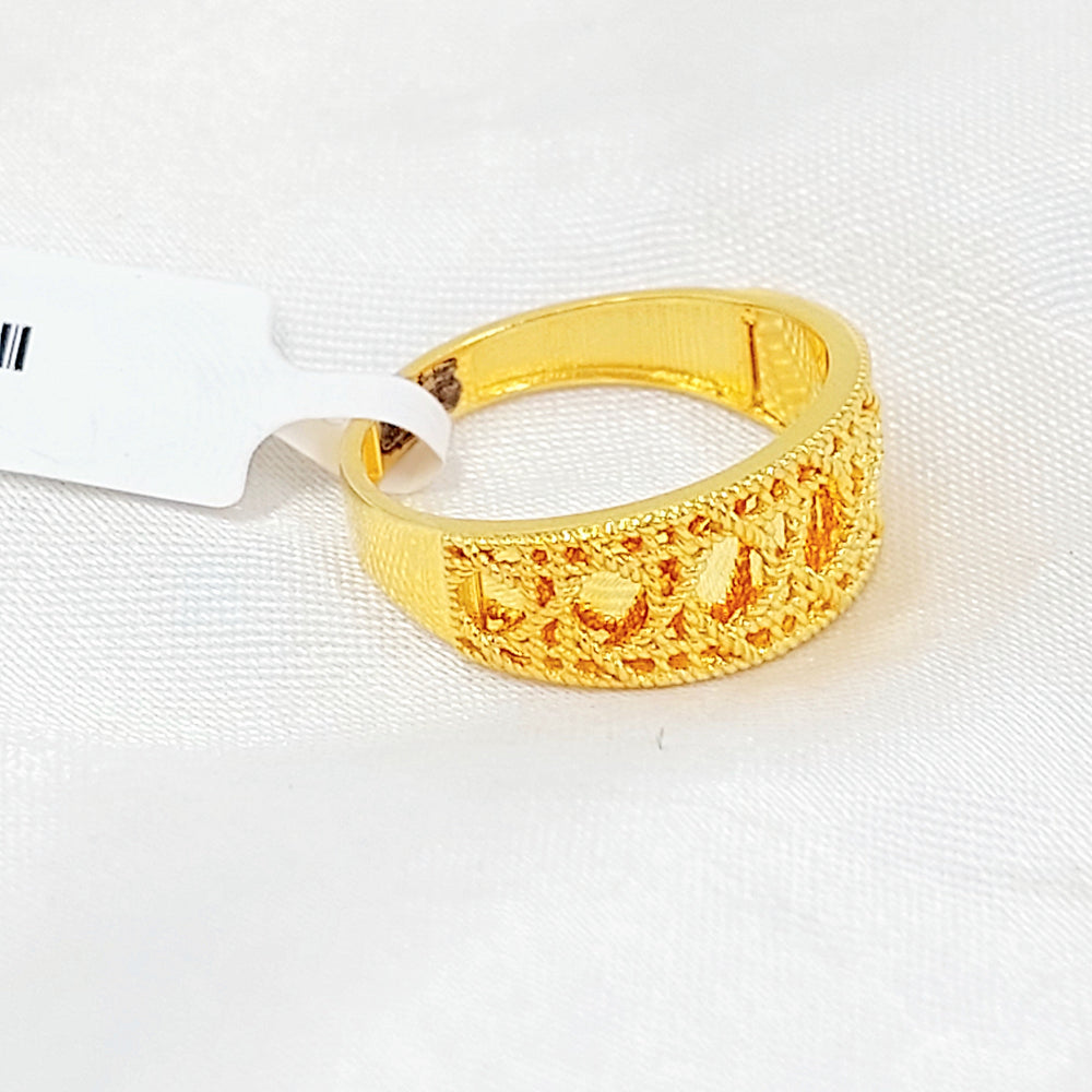 Deluxe Ring Made of 21K Gold by Saeed Jewelry 