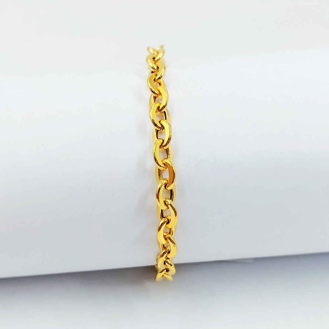Deluxe Rounded Bracelet Made of 21K Gold by Saeed Jewelry 