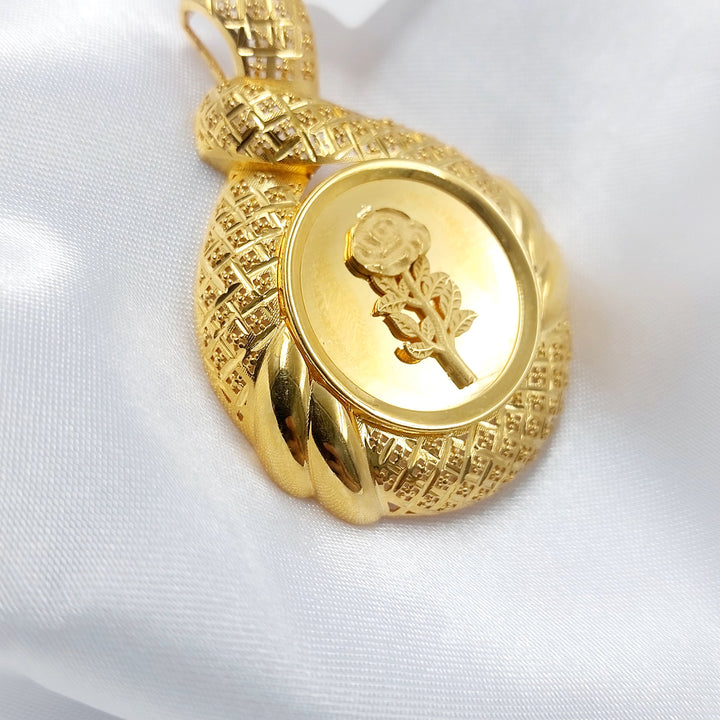 21K تعليقة اونصه نقش-مجوهرات الشيخ سعيد-Saeed Jewelry 