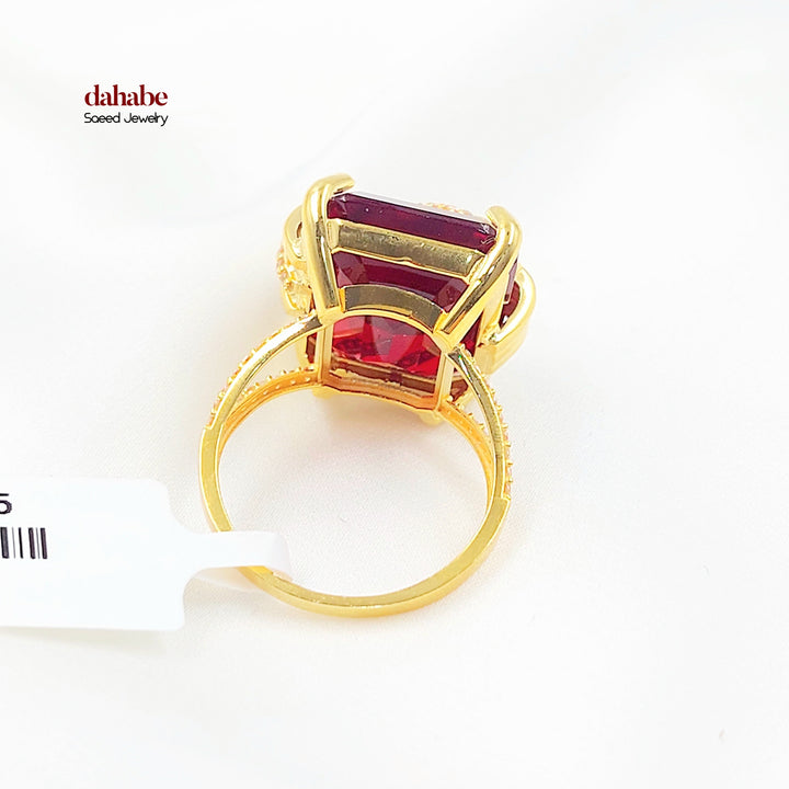 Zircon Studded Deluxe Ring