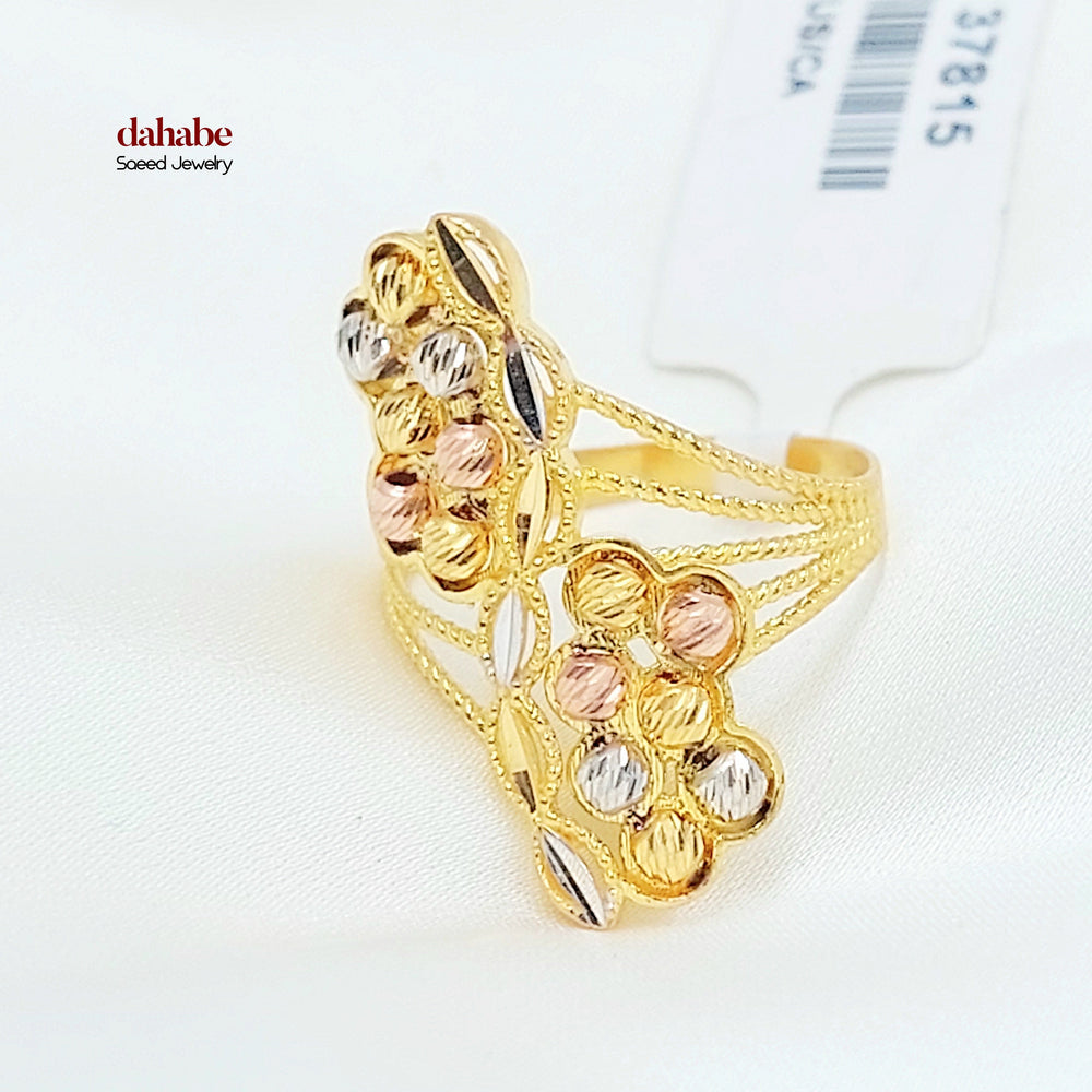 21K خاتم اكسترا اكسترا-مجوهرات الشيخ سعيد-Saeed Jewelry 