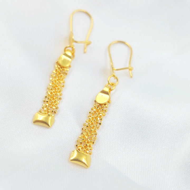 21K حلق فانسي اكسترا-مجوهرات الشيخ سعيد-Saeed Jewelry 