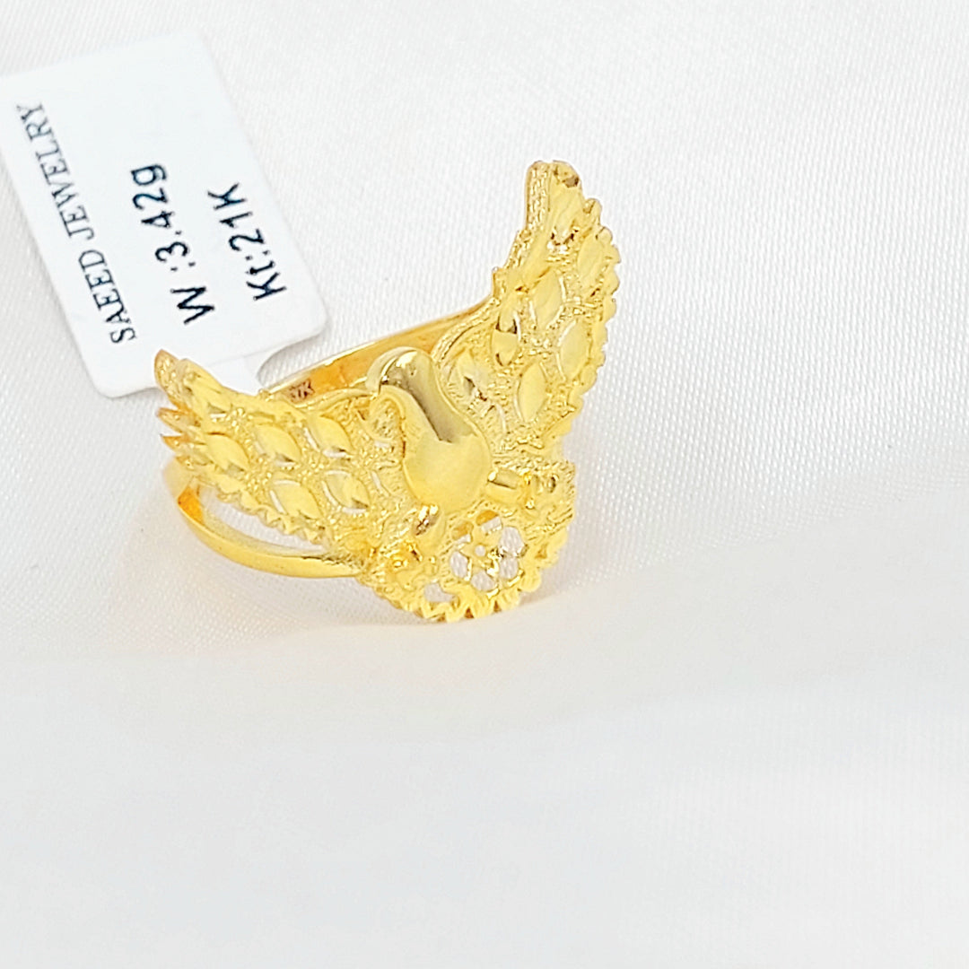 Deluxe Ring Made of 21K Gold by Saeed Jewelry 