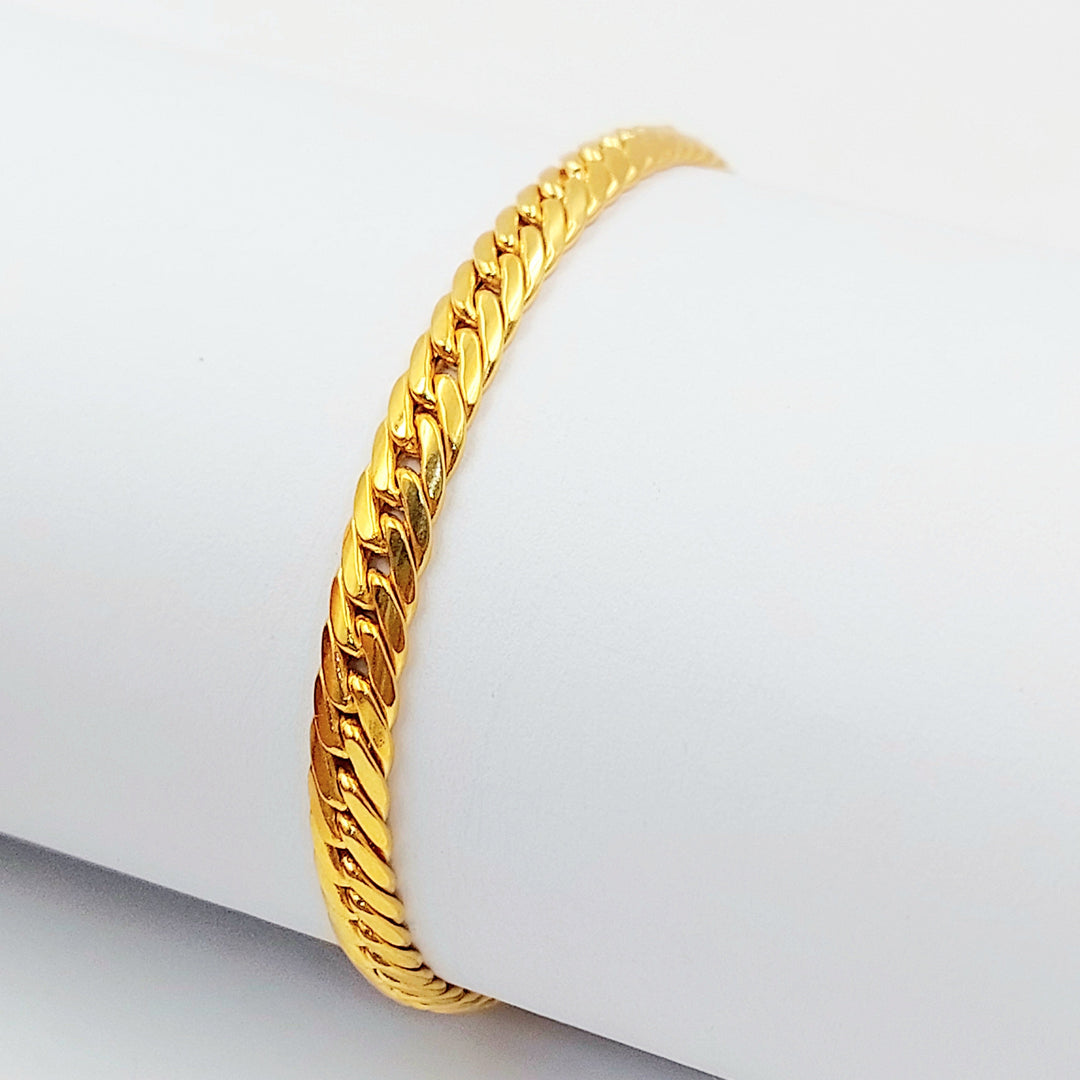 Deluxe Cuban Links Bracelet Made of 21K Gold by Saeed Jewelry 