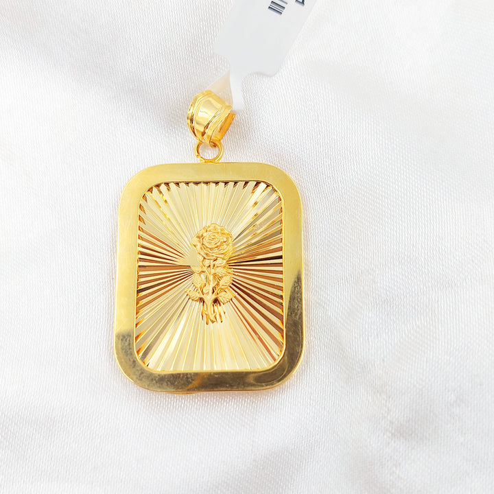 Ounce Pendant Made of 21K Gold by Saeed Jewelry 
