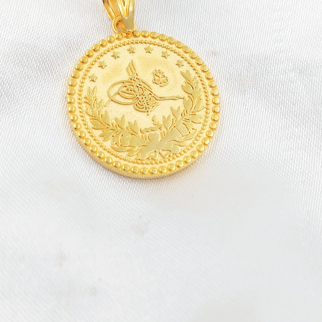 Rashadi Pendant Made of 21K Gold by Saeed Jewelry 