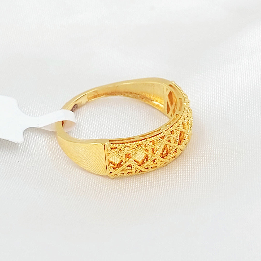Deluxe Ring Made of 21K Gold by Saeed Jewelry 