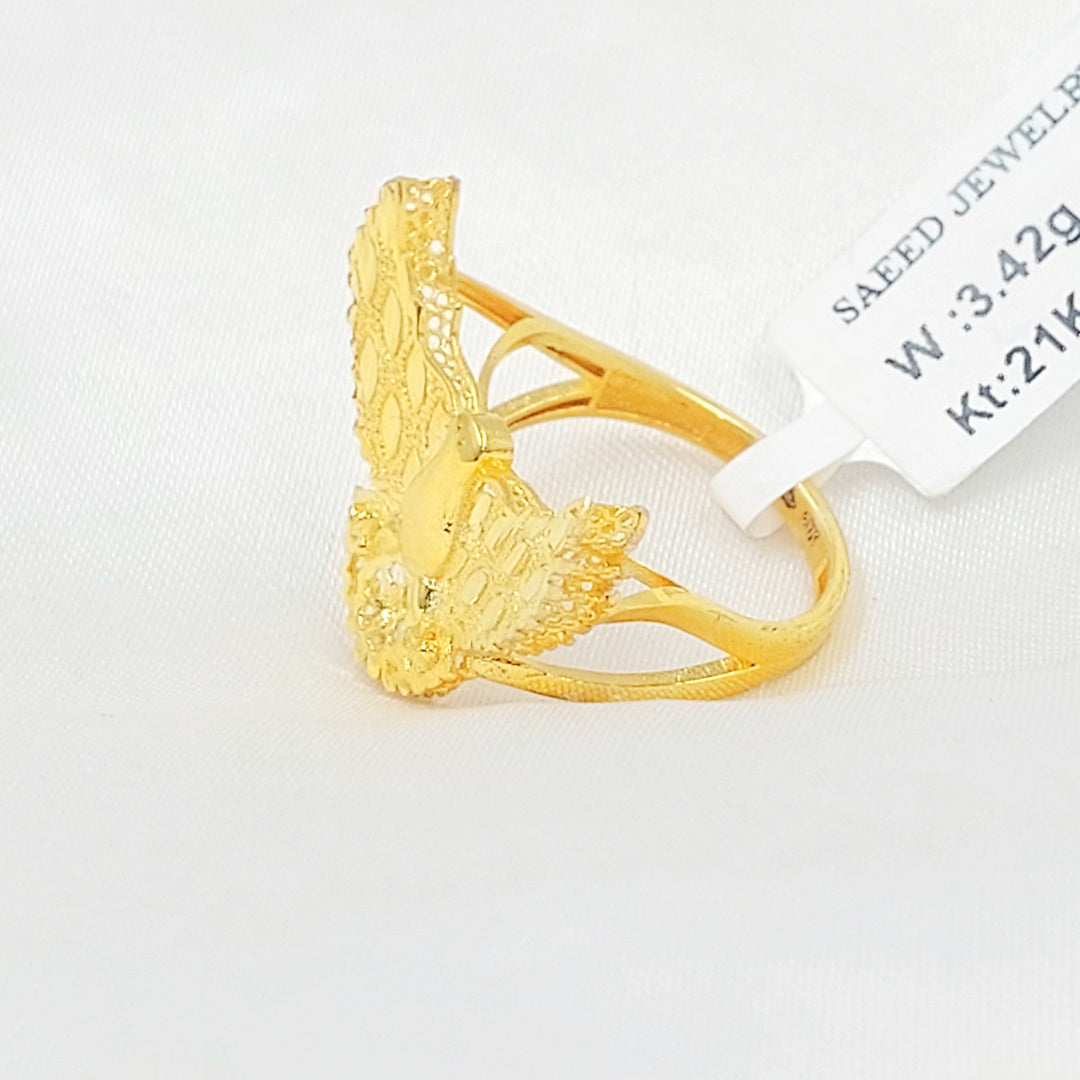 Deluxe Ring Made of 21K Gold by Saeed Jewelry 