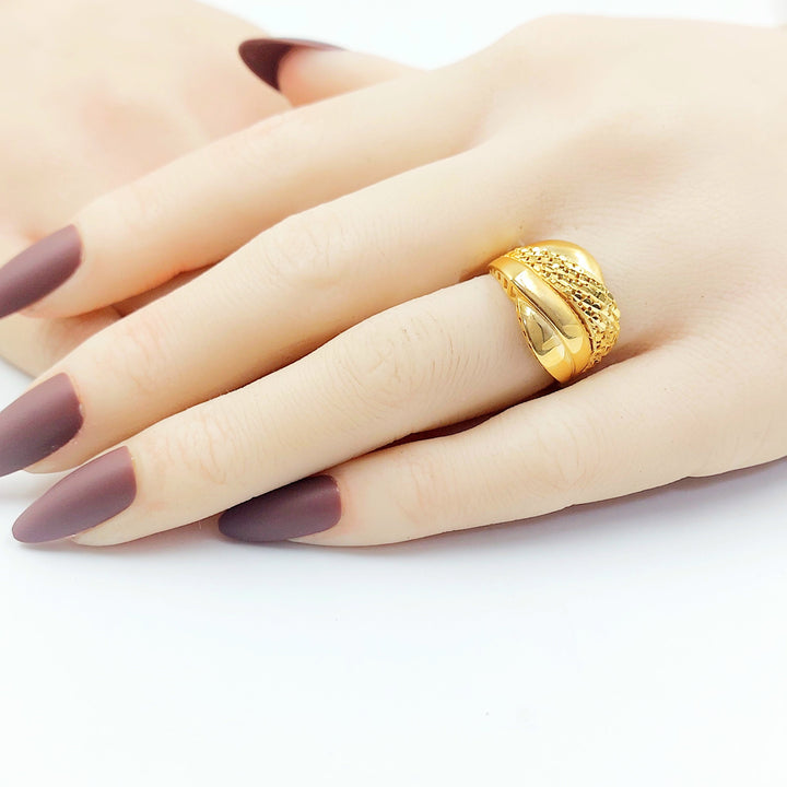 Deluxe Ring Made of 21K Gold by Saeed Jewelry 
