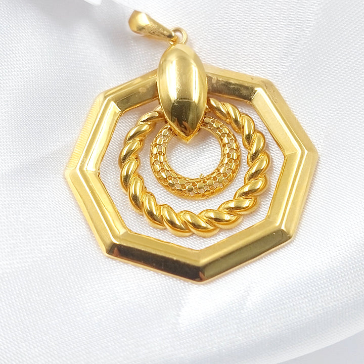 21K تعليقة سداسي اكسترا-مجوهرات الشيخ سعيد-Saeed Jewelry 