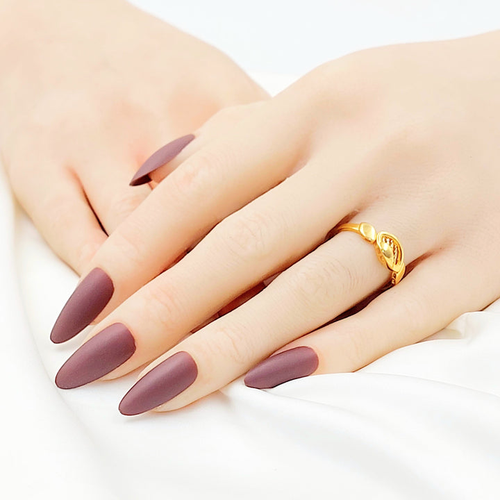 Light Deluxe Ring Made of 21K Gold by Saeed Jewelry 