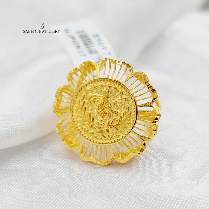 21K Gold Rashadi Ring by Saeed Jewelry - Image 1