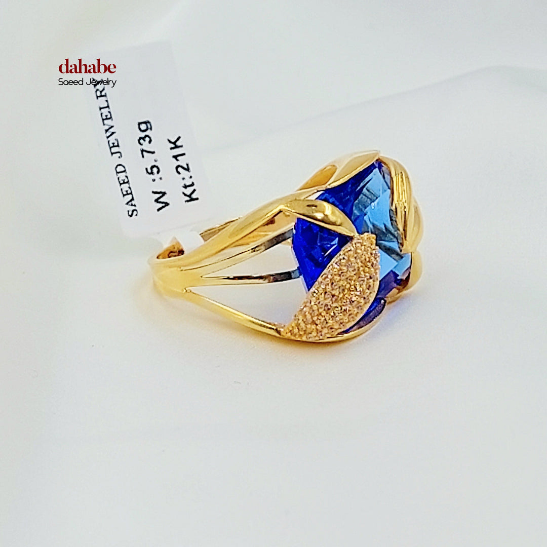 Zircon Studded Deluxe Ring