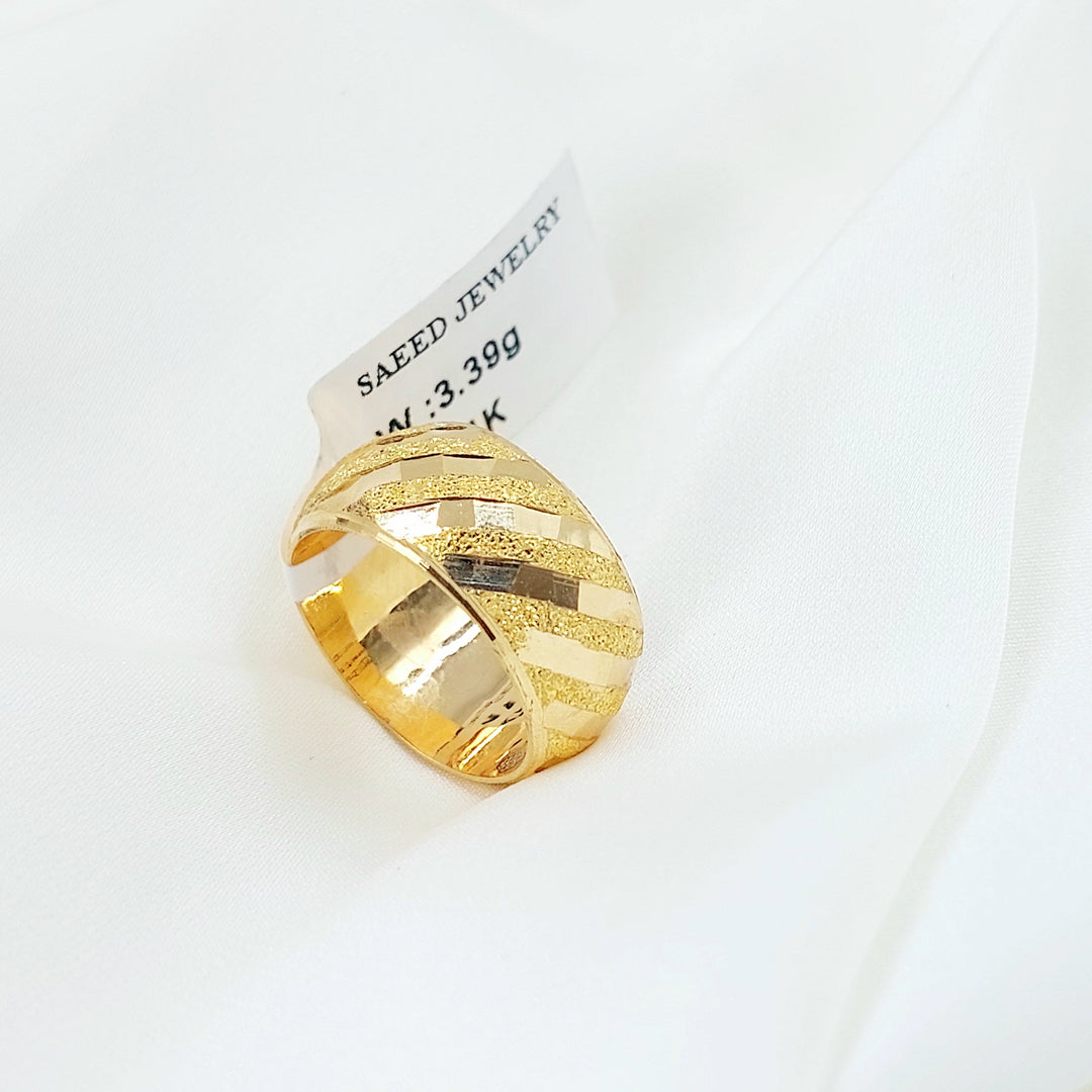 Wide Sanded Wedding Ring