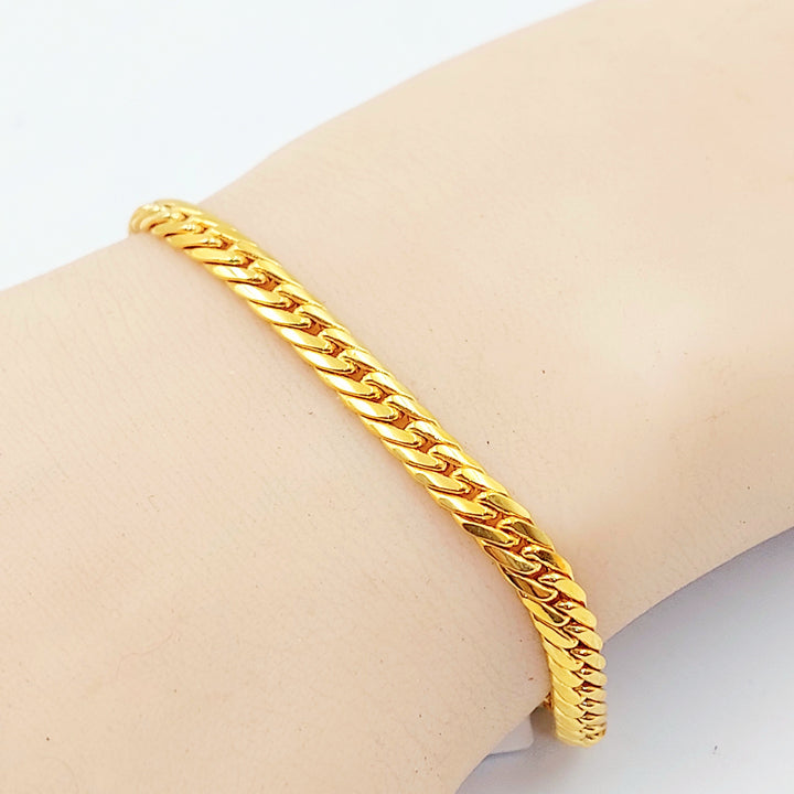 Deluxe Cuban Links Bracelet Made of 21K Gold by Saeed Jewelry 