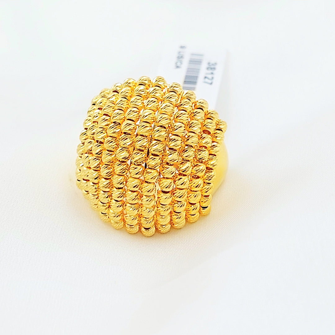 Deluxe Balls Ring Made of 21K Gold by Saeed Jewelry 