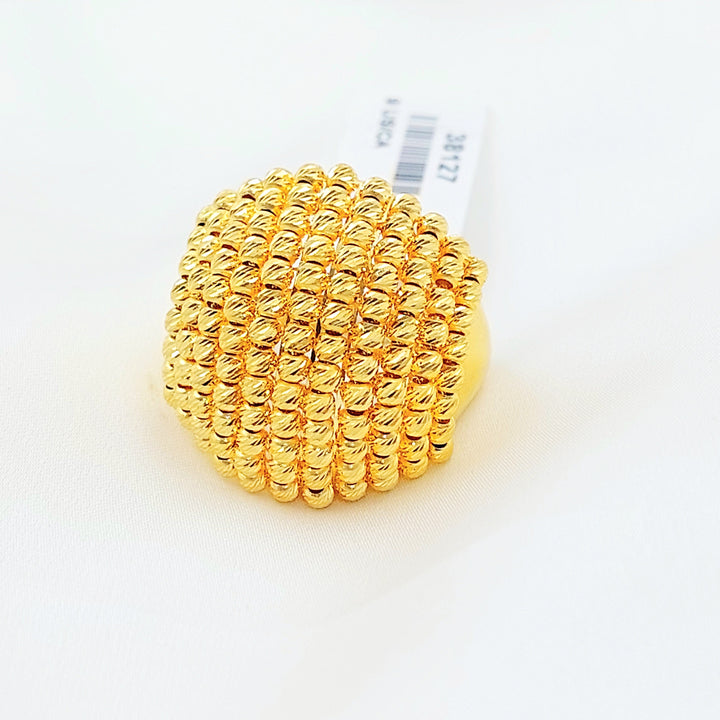 Deluxe Balls Ring Made of 21K Gold by Saeed Jewelry 