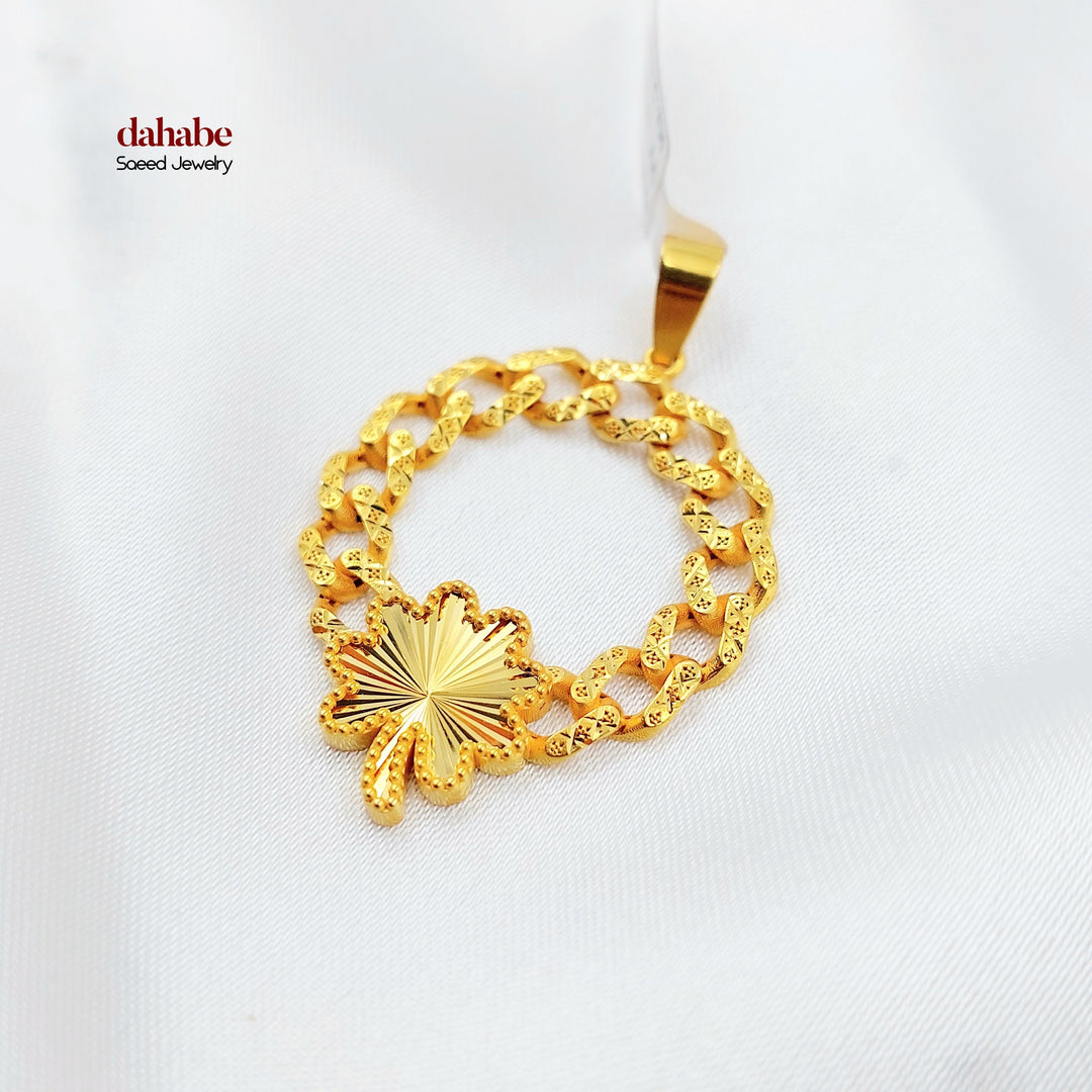Rose Cuban Links Pendant