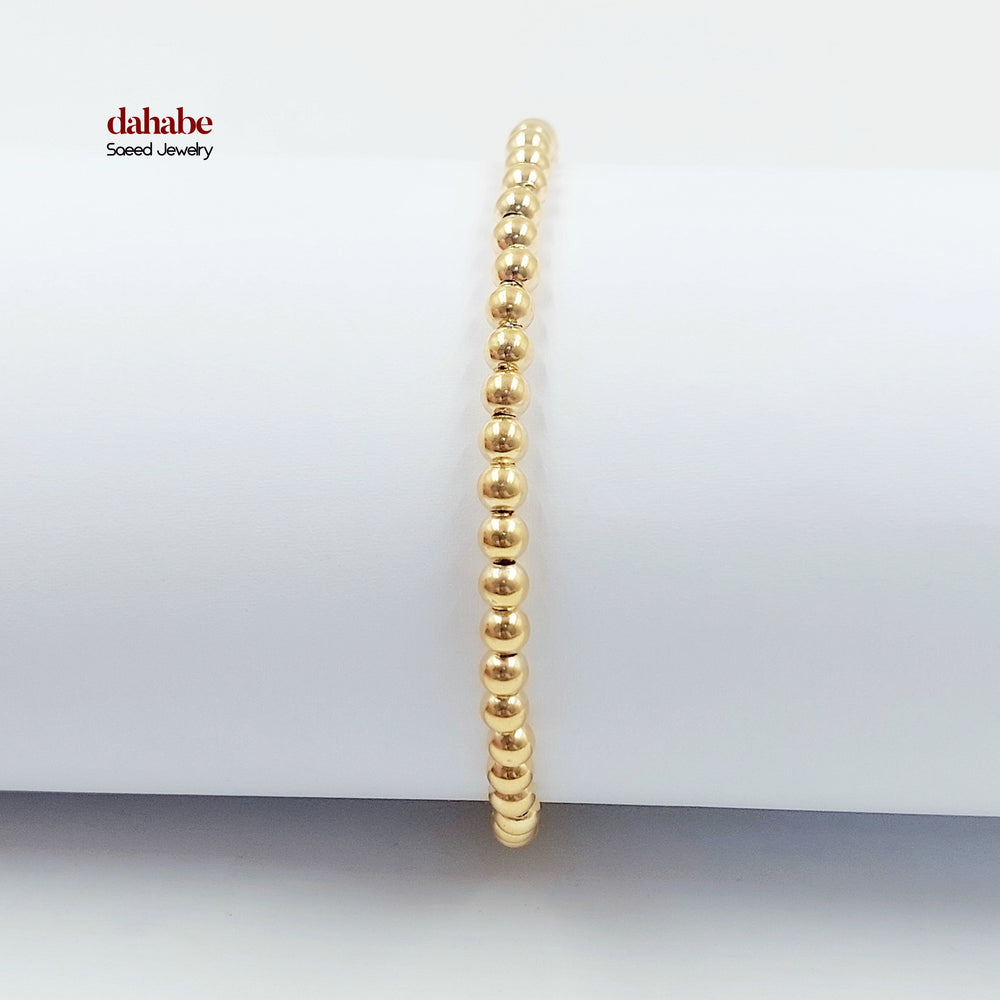 18K اسوارة طابات اكسترا-مجوهرات الشيخ سعيد-Saeed Jewelry 