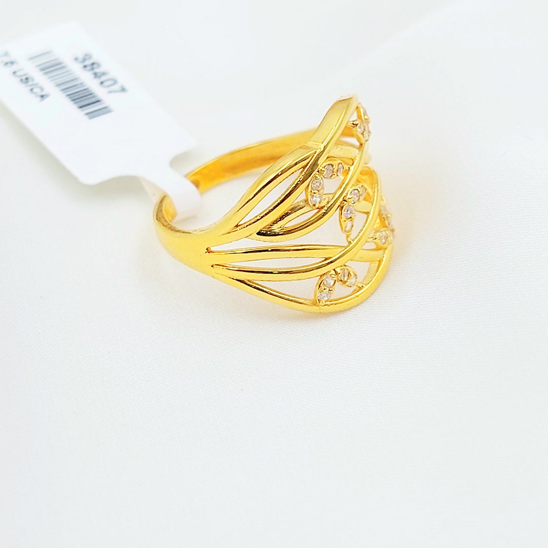 Zircon Studded Deluxe Ring
