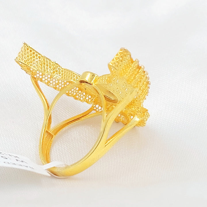 Deluxe Ring Made of 21K Gold by Saeed Jewelry 