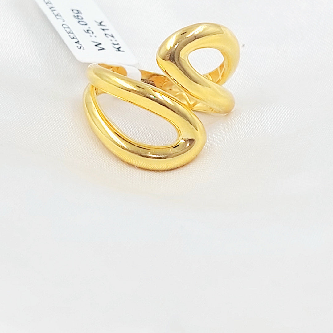 Plain Deluxe Ring Made of 21K Gold by Saeed Jewelry 