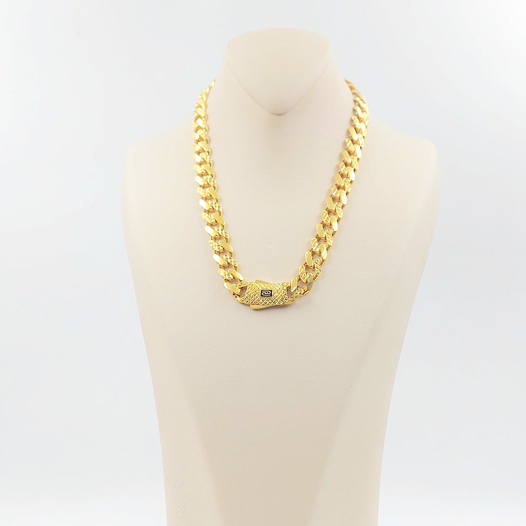21K عقد جنزير اكسترا-مجوهرات الشيخ سعيد-Saeed Jewelry 